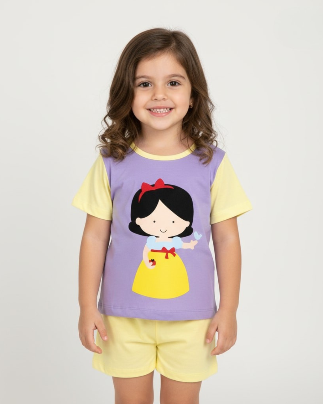 Pijama Infantil Branca de Neve
