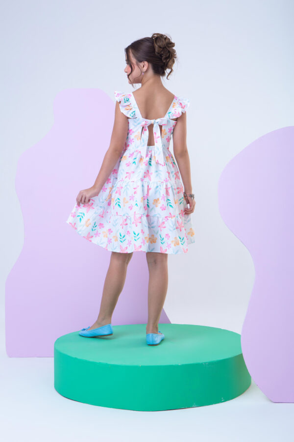 Vestido Infantil Flores Delicadas