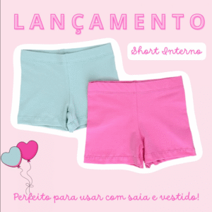 Short Infantil Interno Meninas