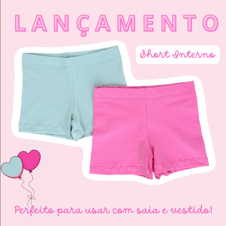 Short Infantil Interno Meninas