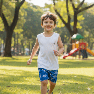 Conjunto Mauricinho Dino Azul