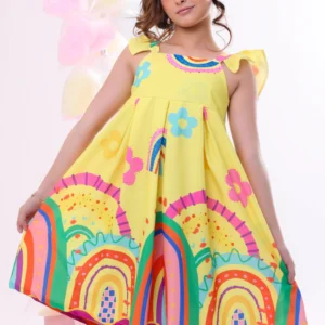 Vestido Infantil Arco-Íris Sunny Dreams