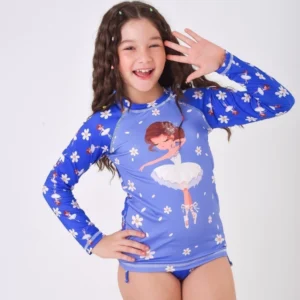 Conjunto UV Menina Bailarina Azul