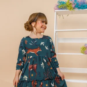 Vestido Infantil Encanto da Floresta