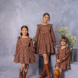 Vestido Infantil Oncinha Babados