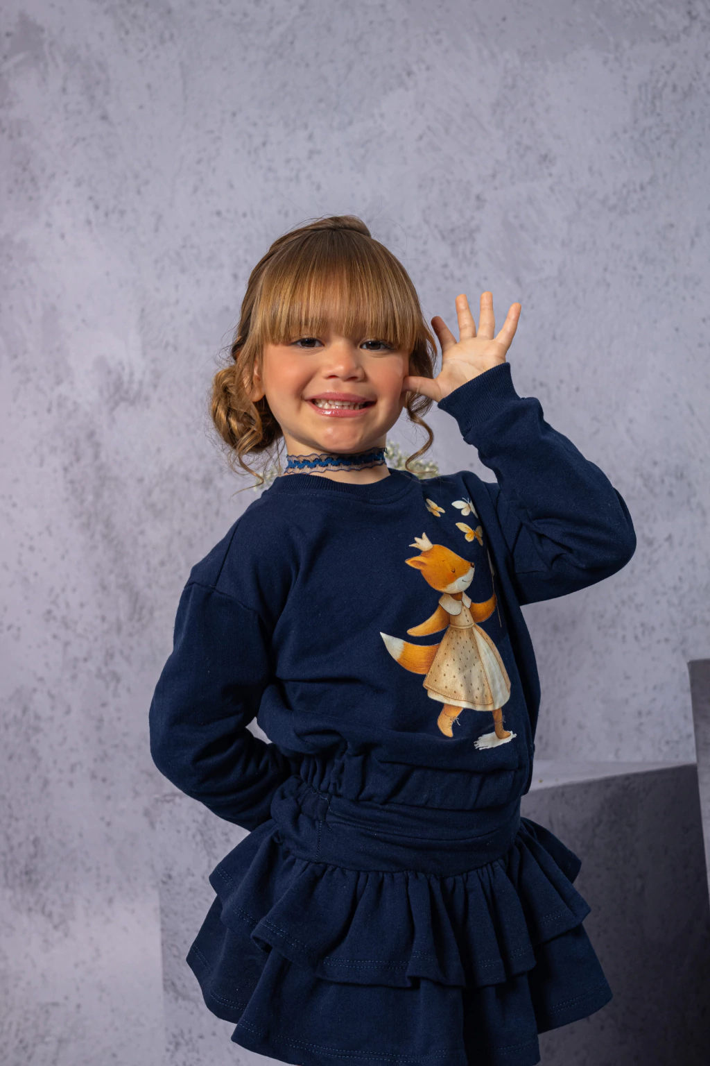 Conjunto Infantil Raposinha em Moletinho 9 Conjunto Infantil Raposinha em Moletinho