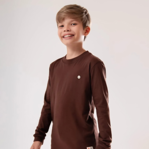 Camiseta Infantil Manga Longa Algodão Menegotti Gold Confort