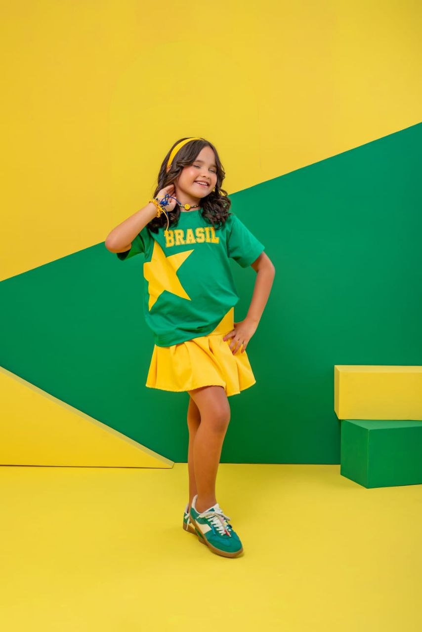Conjunto Infantil Brasil Fashion 6 Conjunto Infantil Brasil Fashion