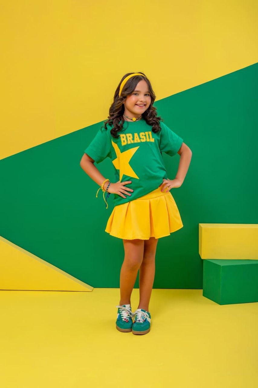 Conjunto Infantil Brasil Fashion