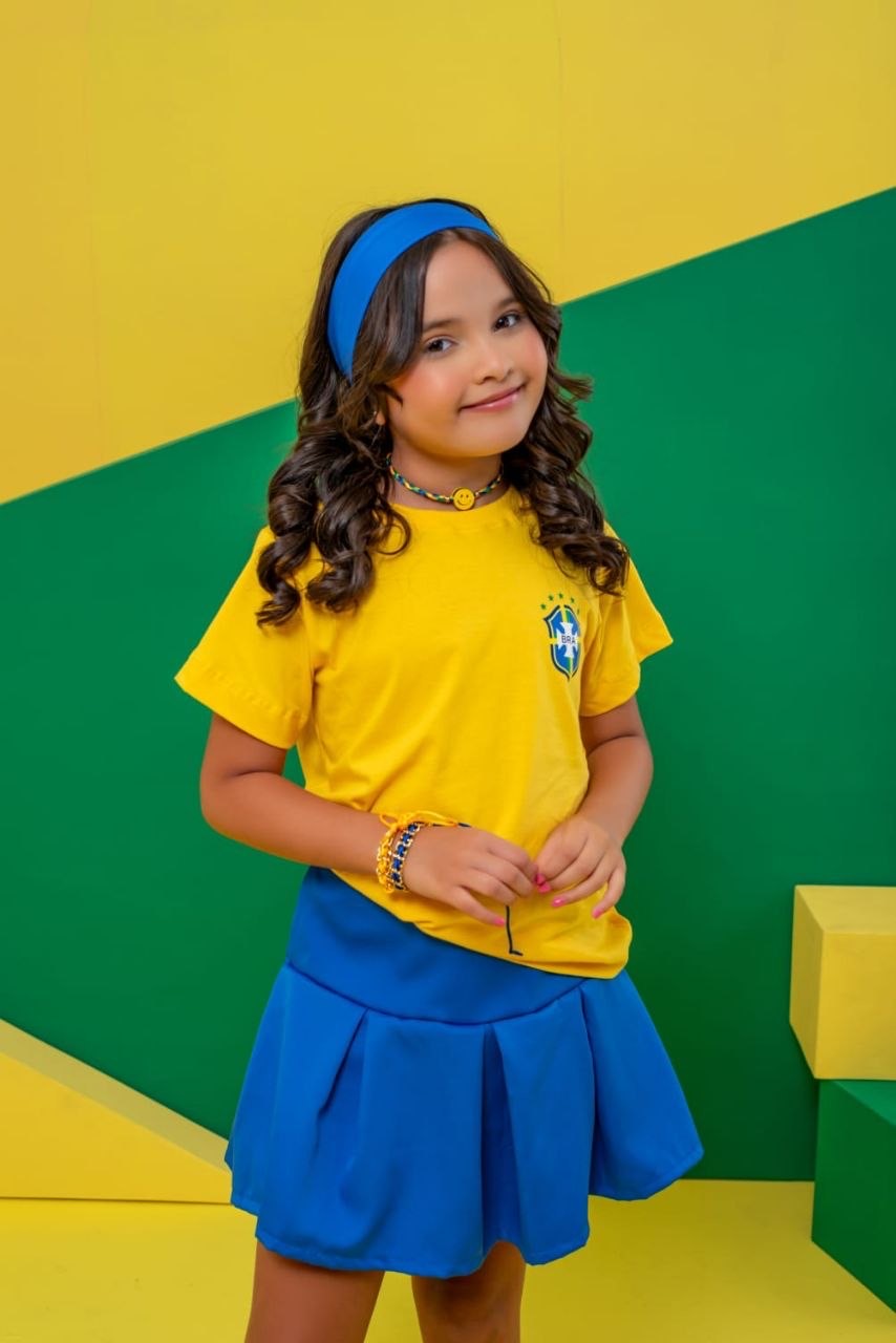 Conjunto Infantil Brasil Colors